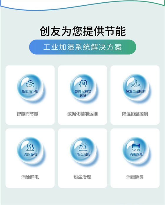 創友實業為您提供工業加濕解決方案
